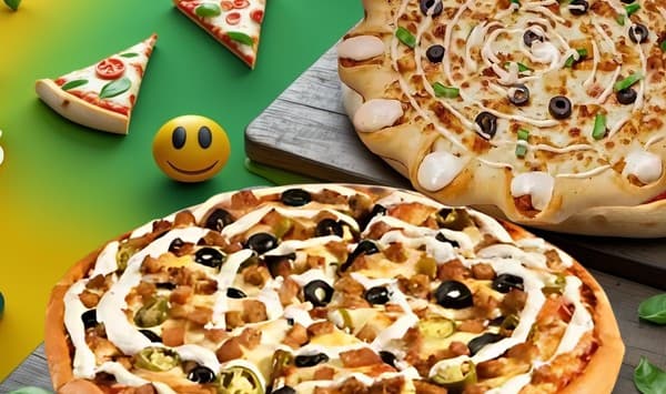 Layali pizzas fresh from the oven